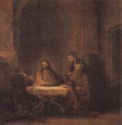 REMBRANDT Harmenszoon van Rijn Christ at Emmaus oil painting artist